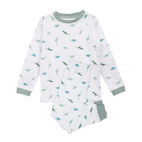 New Dinosaur Organic Cotton Long Sleeve PJ set Sz 4-5 yrs 🦕 - Picture 2 of 5